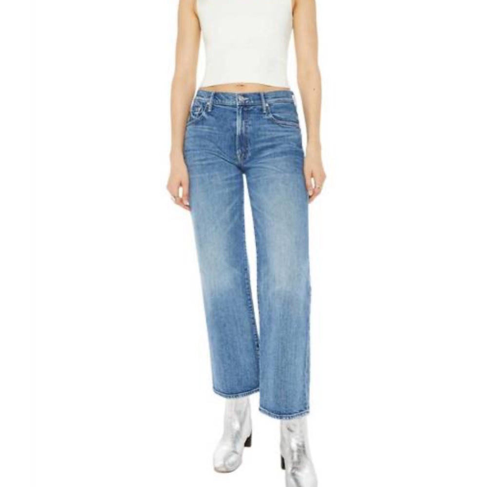 Mother Superior The Dodger Flood Cuff Jeans in Toil and Trouble Size: 27